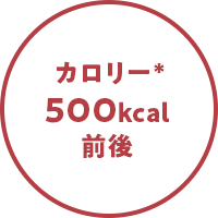 カロリー＊500kcal前後