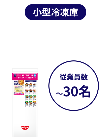 小型冷蔵庫（〜30名）